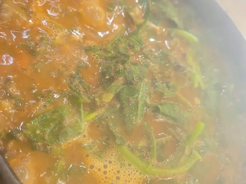 우거지 추어탕 확대샷