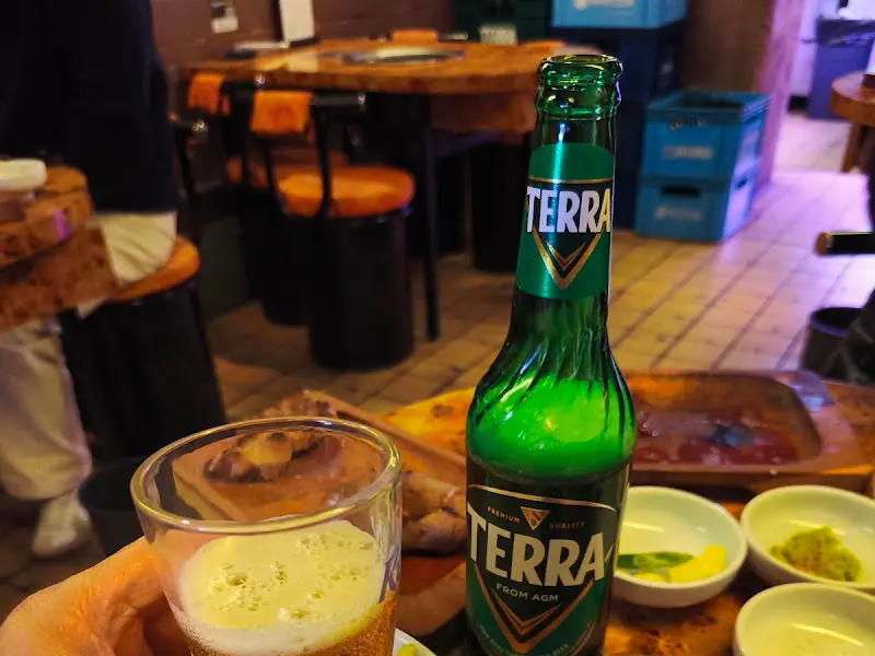 맥주와 함께 즐기는 목살