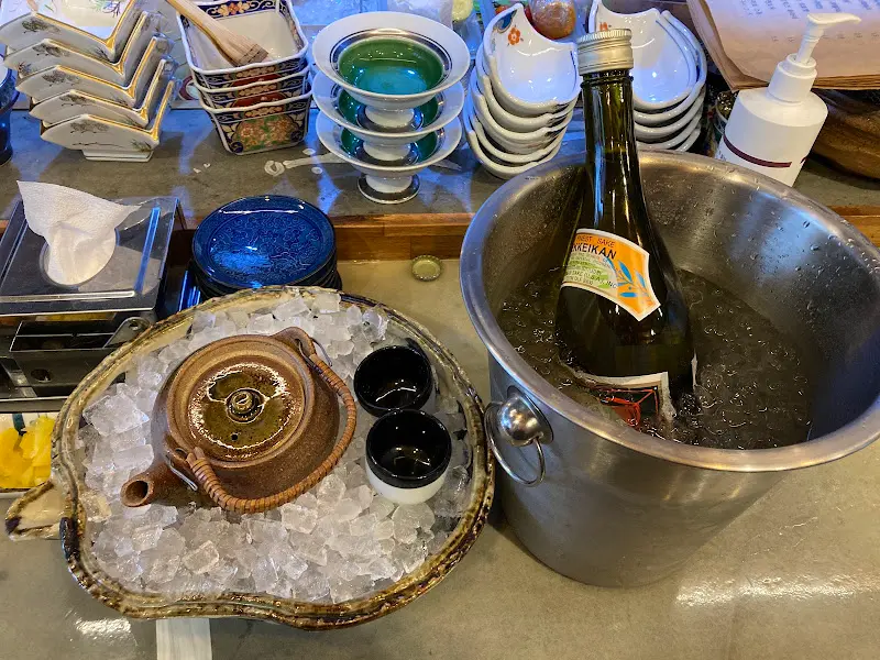 가리비 술찜과 사케