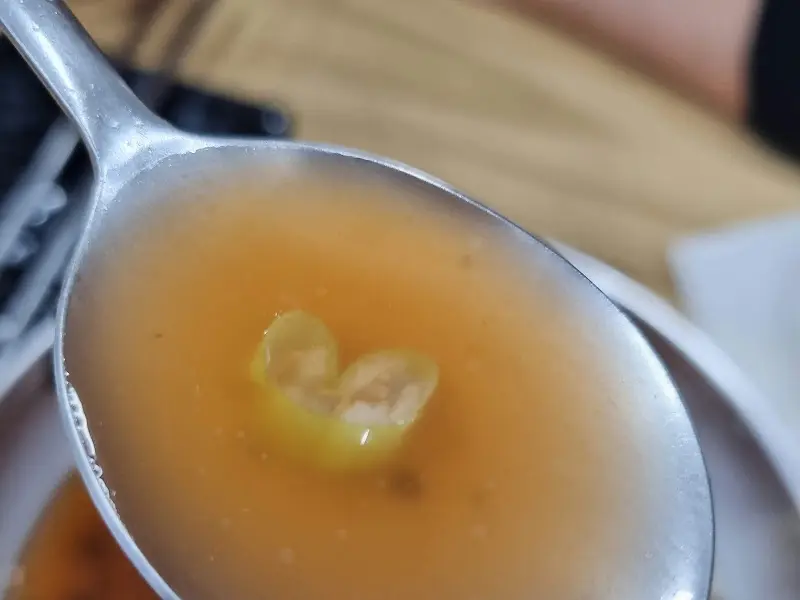 오일장멸치국수 국물