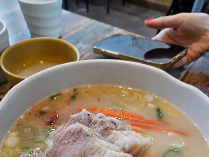 고기국수 근접샷