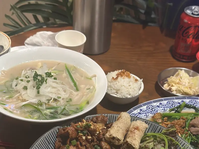 쌀국수와 분짜 한 상 차림