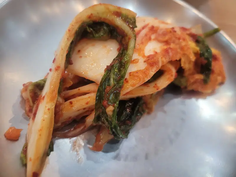 남촌칼국수 겉절이 김치