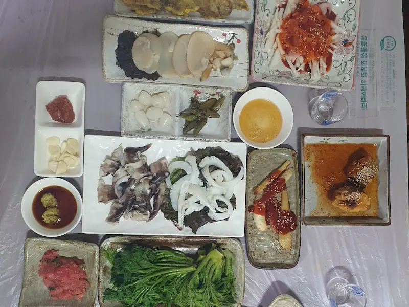 황토실비 상차림