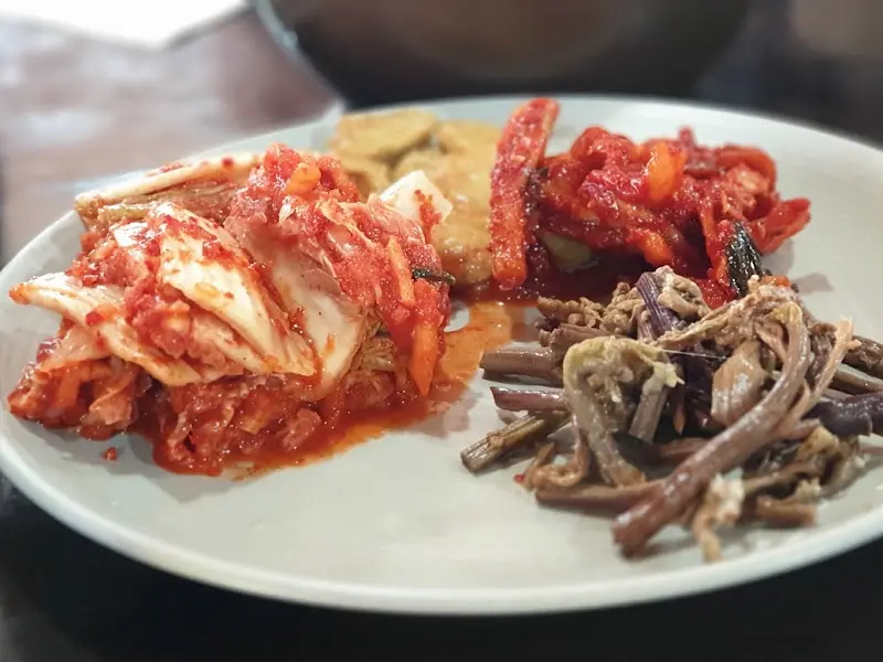 상상손두부 밑반찬