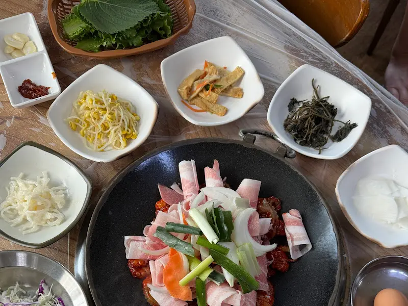 다양한 쌈 재료들