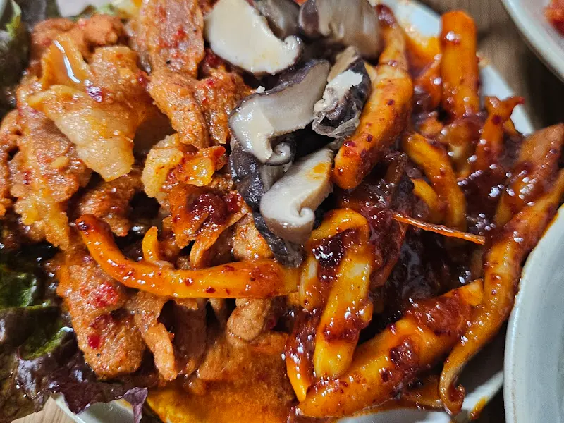 윤기가 흐르는 쫄깃한 보쌈 클로즈업