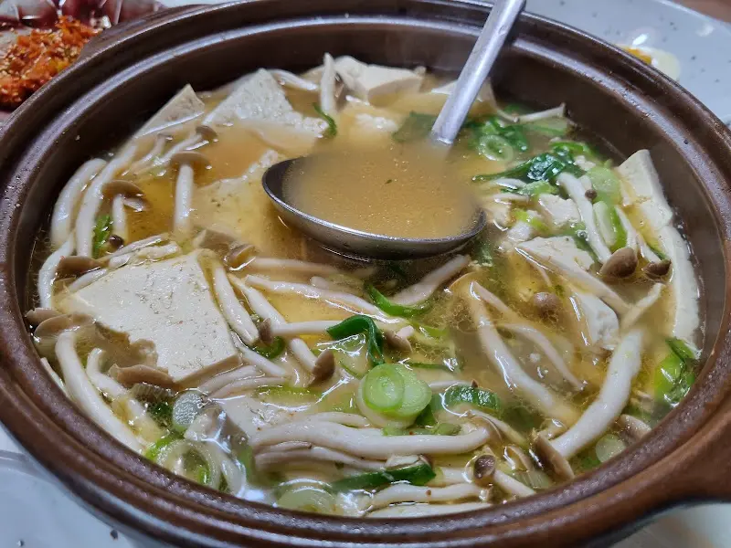 두부짜글이 국물