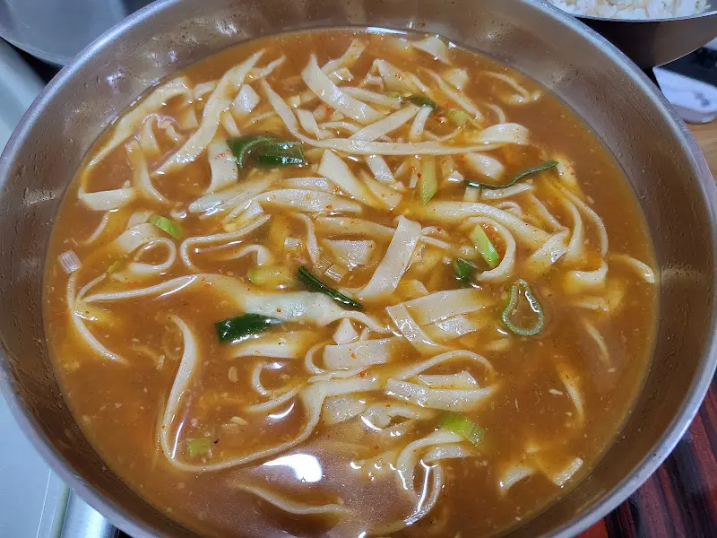 장칼국수의 모습