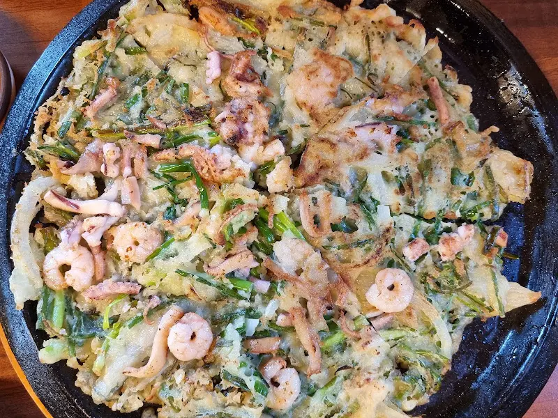 해물파전 근접샷