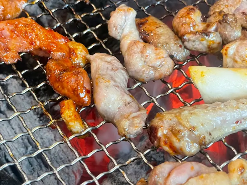 잘 익은 오리고기 근접샷