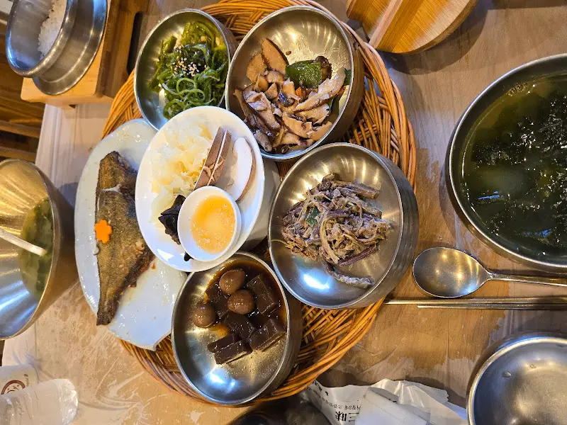 다양한 반찬 클로즈업