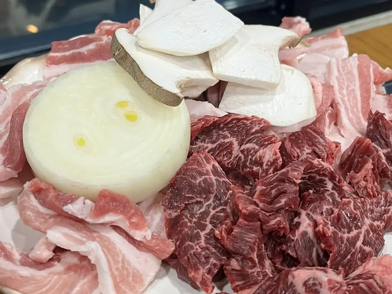 고기 모듬 한상차림