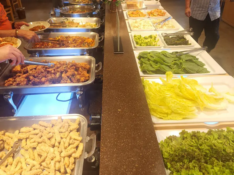 다담뜰 한식 뷔페의 메인 요리 코너