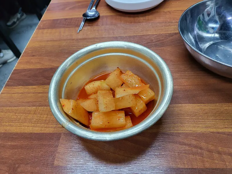 깍두기 클로즈업