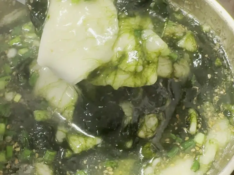 굴매생이 수제비