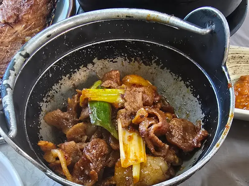 푸짐한 상차림 항공샷