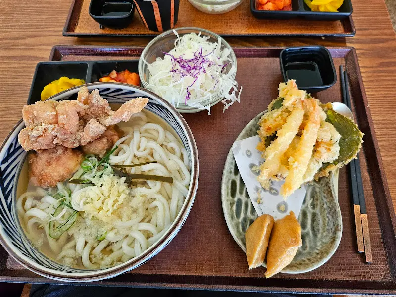 토리텐 우동과 튀김