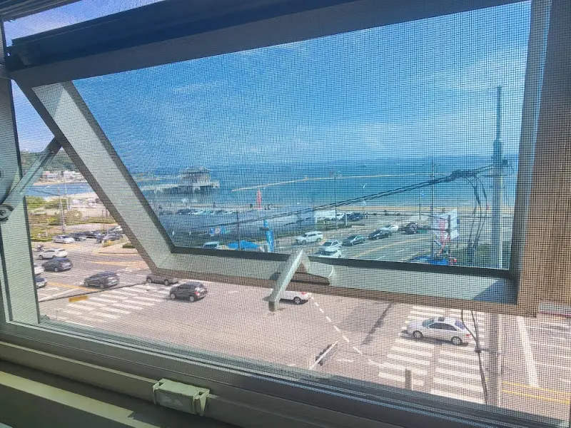 잇크랩에서 바라본 영일대 해변의 풍경