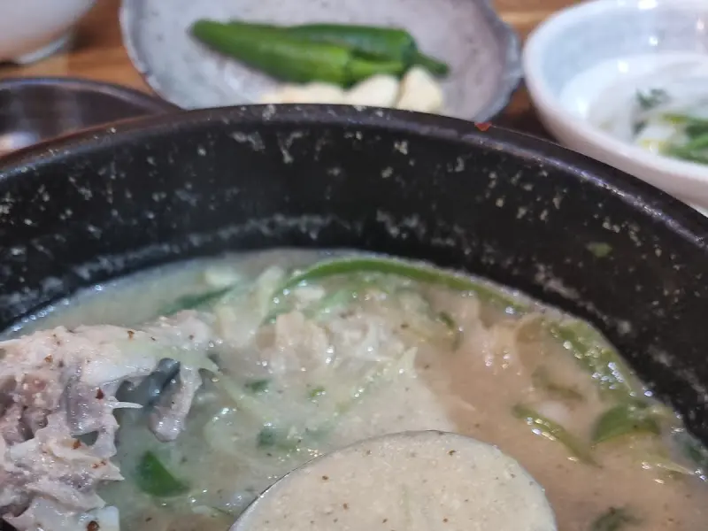 엄나무삼계탕 근접샷