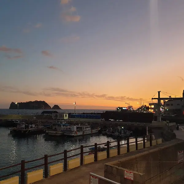 서귀포의 아름다운 노을