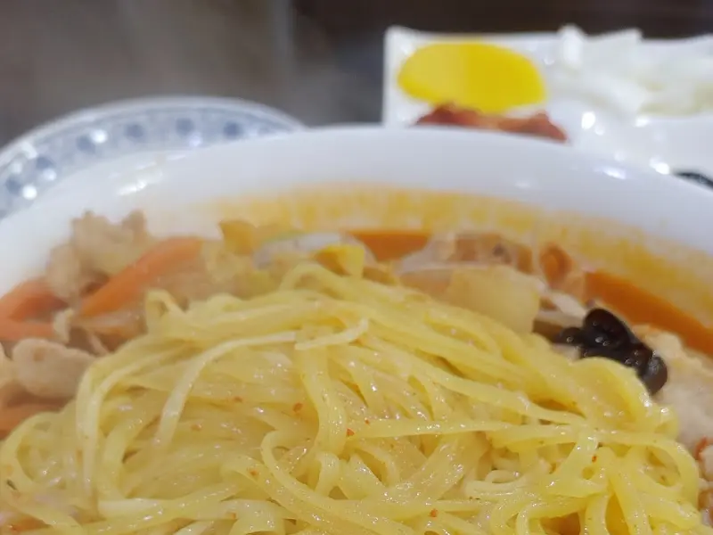 백짬뽕 면발