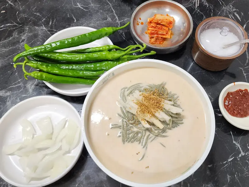 콩국수 전체 세팅