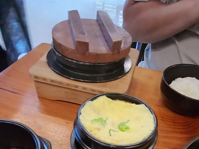 돌솥밥과 계란찜