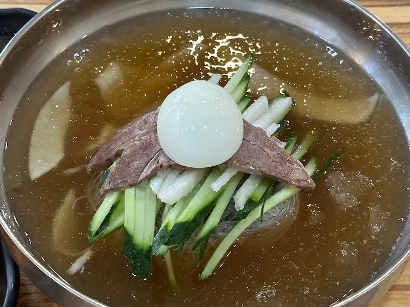 물냉면 클로즈업