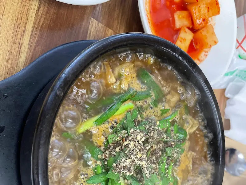 장순대국과 깍두기