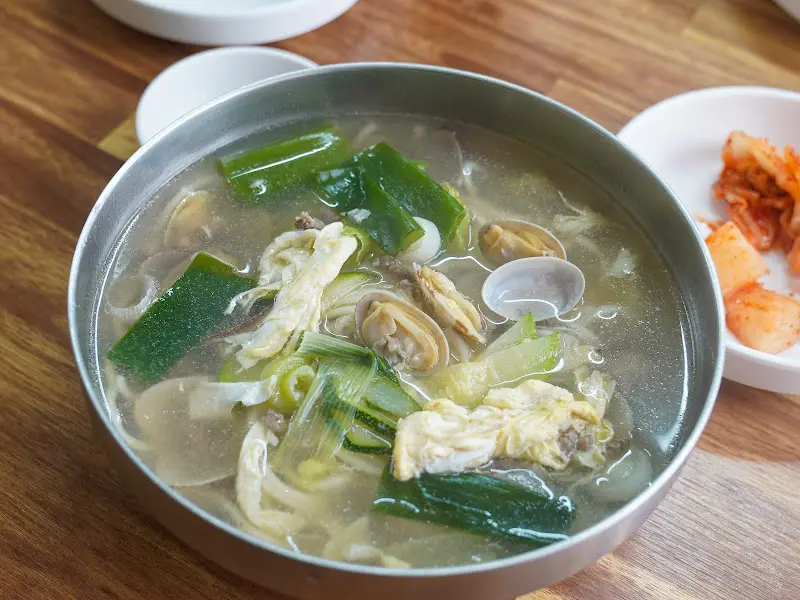 옥수사 칼국수 클로즈업