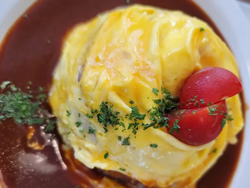 김치오믈렛 클로즈업 사진