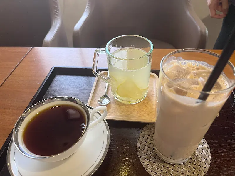 에티오피아 드립 커피, 레몬차, 미숫가루