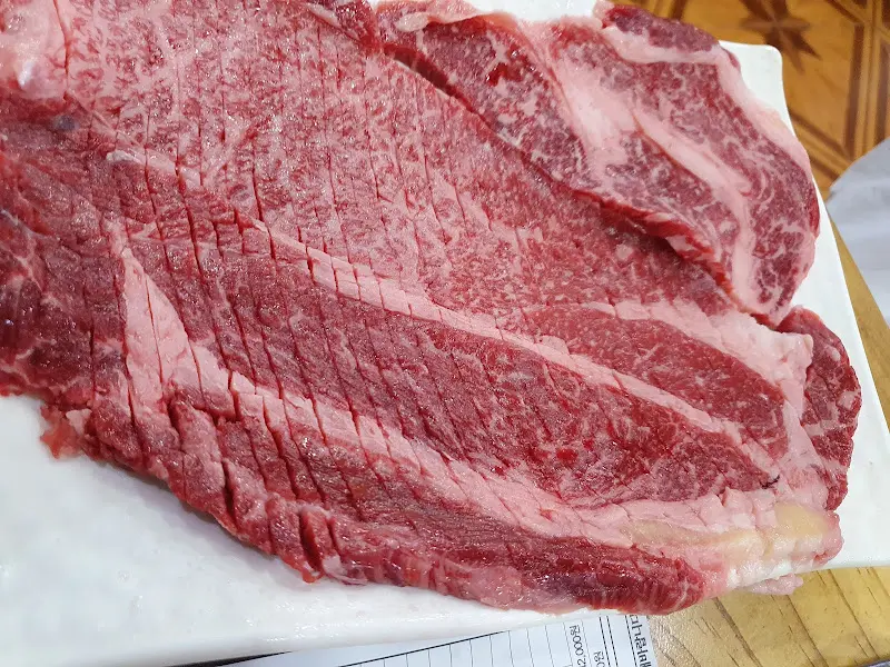 환상적인 마블링의 꽃등심