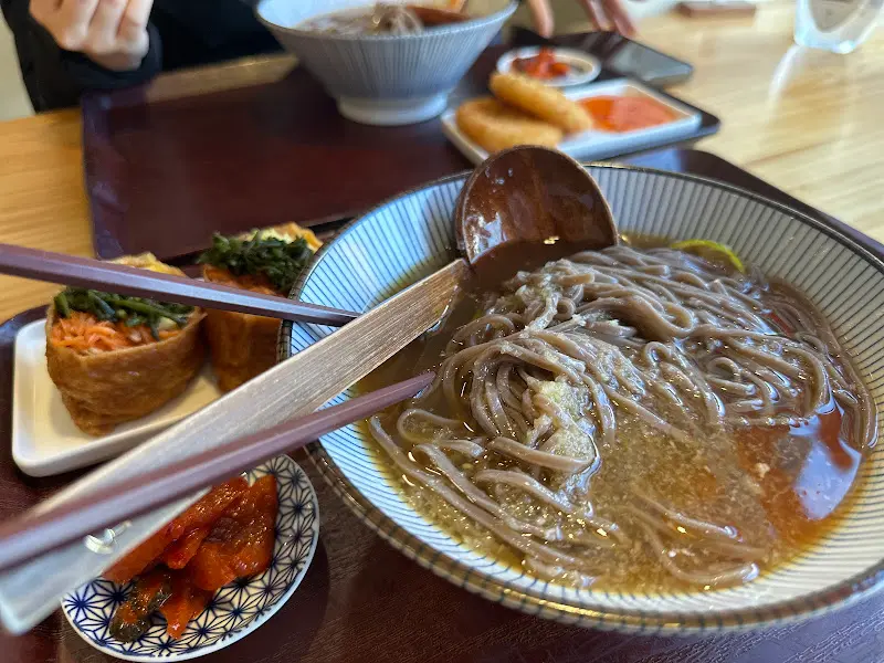 청귤소바, 톳유부초밥, 딱새우 감자 고로케