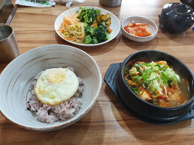 황태순두부와 비빔밥
