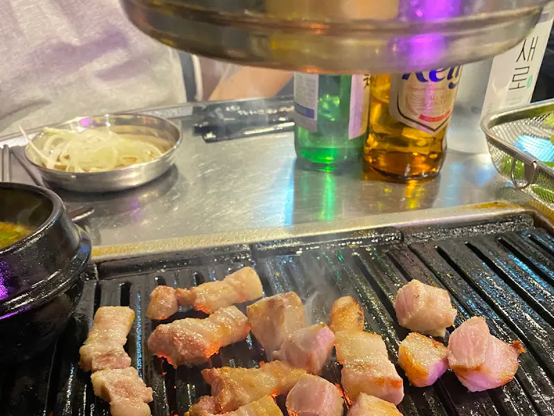 김치찌개와 고기