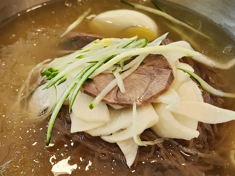 물냉면 클로즈업