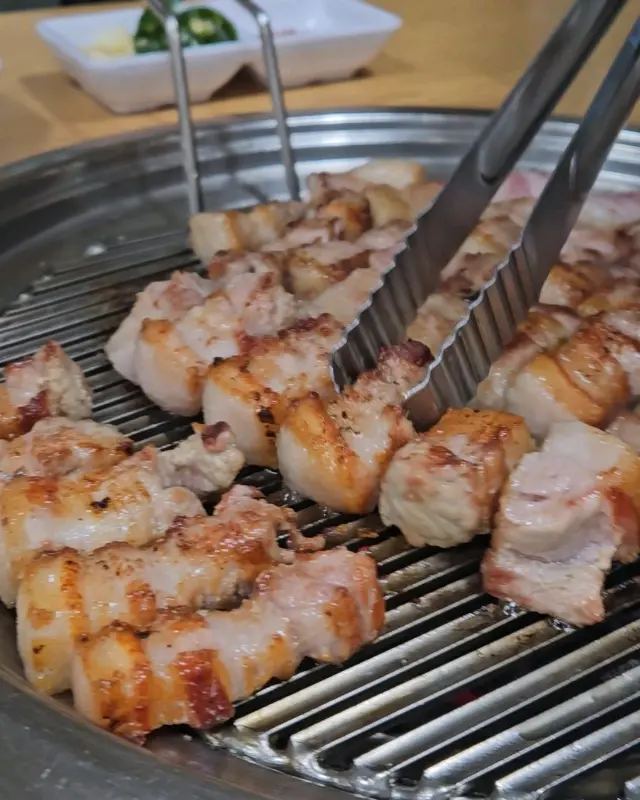 잘 익은 삼겹살