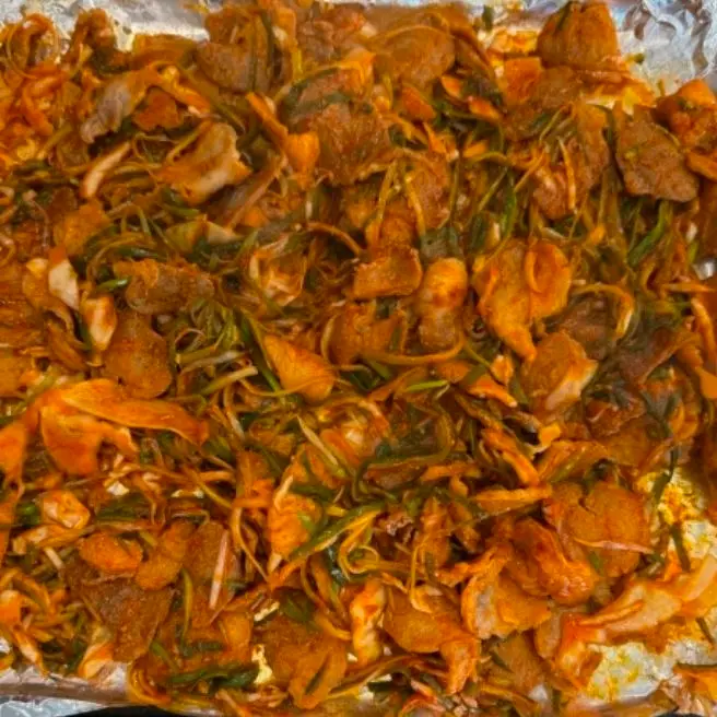 맛있게 익어가는 불고기