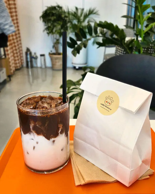 헬로베이크샵 초코라떼와 포장