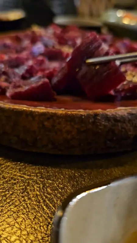 수우생고기의 뭉티기