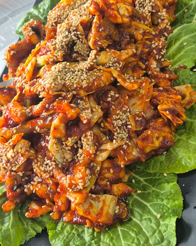 매콤한 꽃게양념찜의 자태