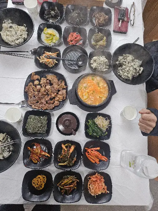 별마루가든 곤드레정식 한상 차림