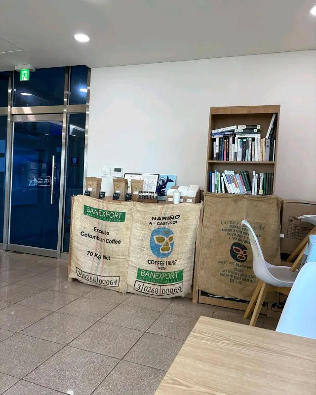 카페 내부의 아늑한 인테리어