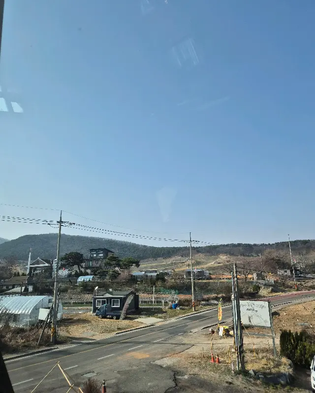 카페에서 바라본 풍경