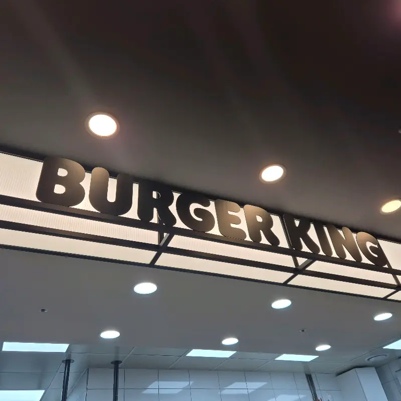 버거킹 매장 내부 모습