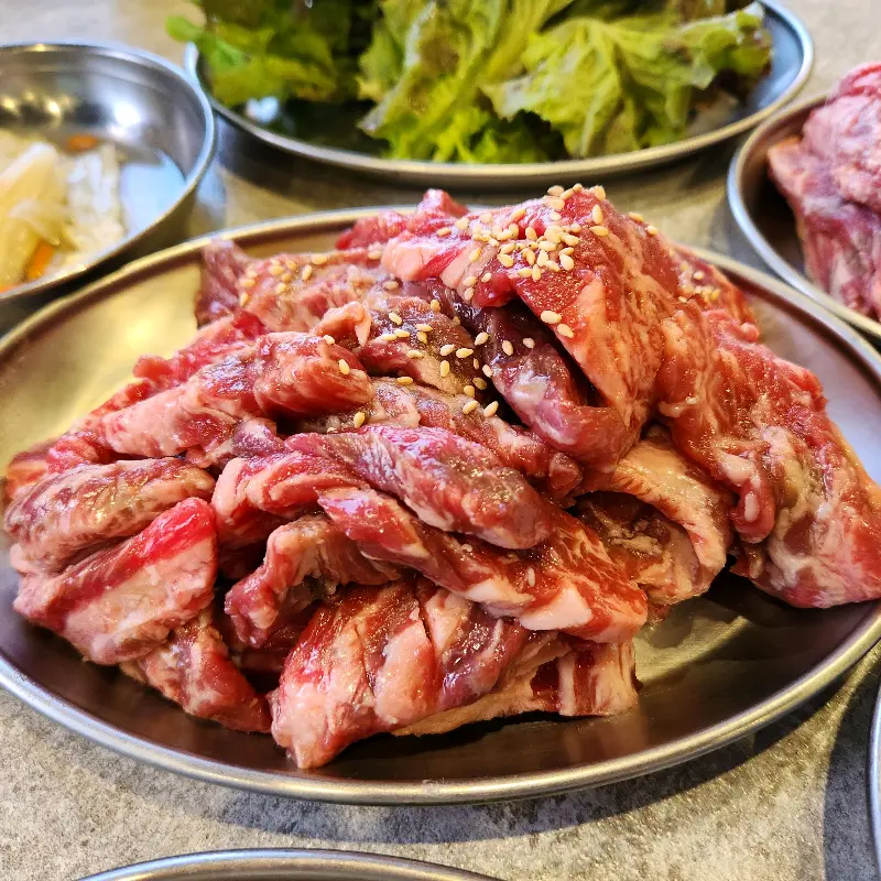 신선한 소갈비살