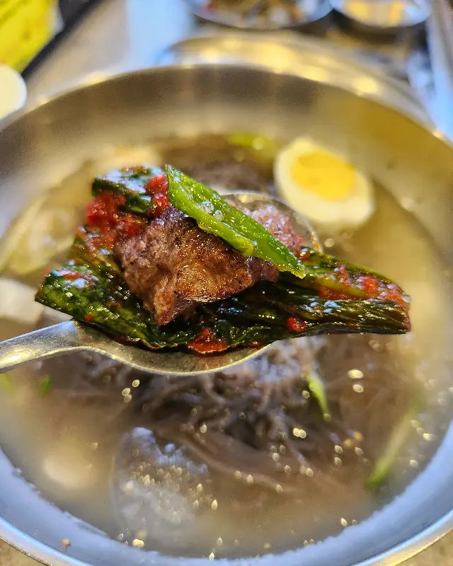 소갈비살 냉면