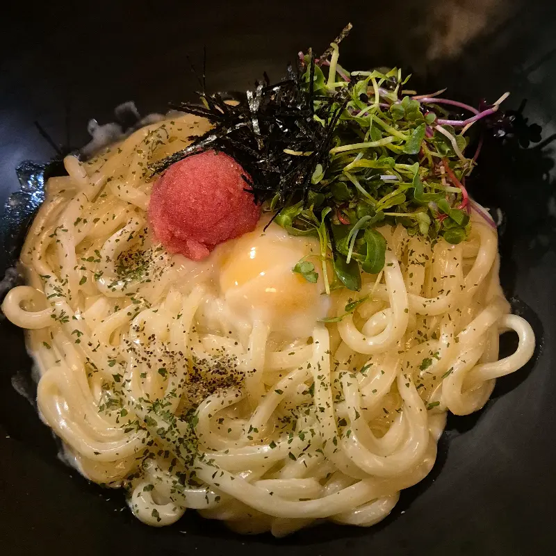 긴자료코의 명란 크림 우동